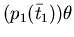 $(p_{1}(\bar{t}_{1})) \theta$